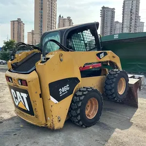 Original Model Used CAT246C Mini Skid Steer Track Loader Japan Skid Steer Loader Cat246c Loader