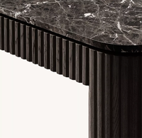 Console moderne classique nordique, meubles de maison, entrée, couloir, console en bois massif de chêne brun
