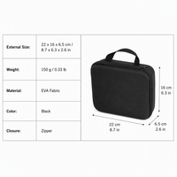 Sac de rangement à coque rigide en EVA, étui de transport portable à fermeture éclair, pochette de voyage antichoc