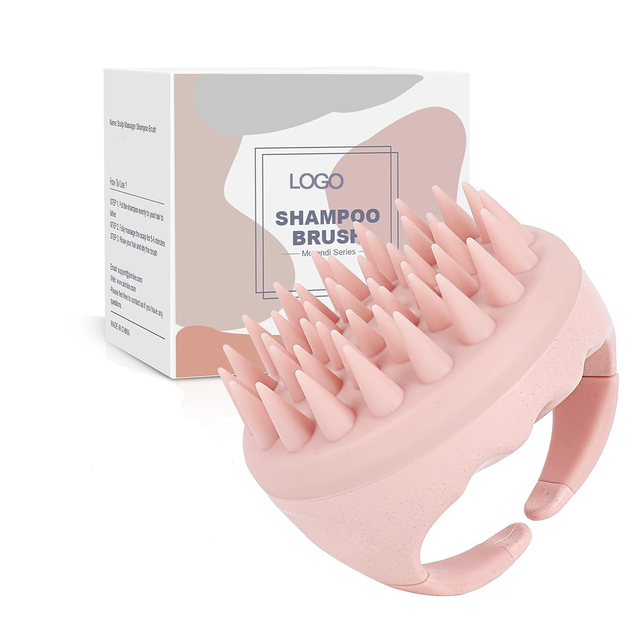 Handheld Scalp Care Head Scrubber Soft Silicon Hair Shampoo Brush Hair Scalp Massage Treatment Silicone Shampoo Applicator Brush