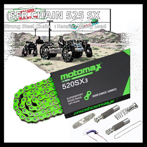 Sfr Hoge Treksterkte Stalen Motorfiets Ketting 525 Sx <span class=keywords><strong>Green</strong></span> Weerstaat Zware Belastingen Hoog Koppel Nieuwe Conditie Motorfiets Transmissies - Product Image 2