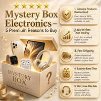 Boîte mystère électronique, boîte surprise en gros, smartphone, ordinateur portable, console de jeu, écouteurs, cadeau surprise