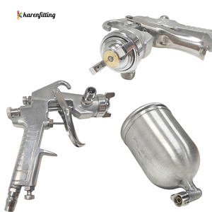 Nosel semprot udara Mini, penyemprot profesional 3mm 400ml Mini pneumatik untuk alat perbaikan pengecatan mobil-001 - Product Image 2