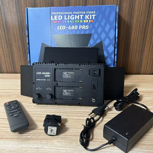 Lampe vidéo LED 680PRO 880PRO, panneau lumineux bicolore à intensité variable pour photographie, éclairage d'appoint pour studio, <span class=keywords><strong>YouTube</strong></span>, diffusion en direct - Product Image 2
