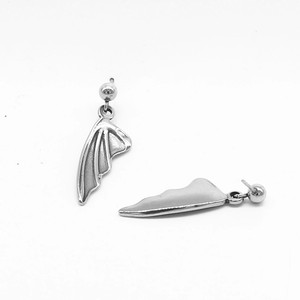yunnique <b>Wings</b> Drop <b>Earrings</b> Stainless Steel Geometric Design Fashion Jewelry For Women - Product Image 4