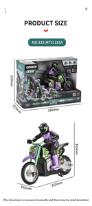 AiJH 1:18 Moto RC Radiocommandée Jouets Modèles de loisirs 2.4G 4 canaux 15 km/h Moto télécommandée - Product Image 3