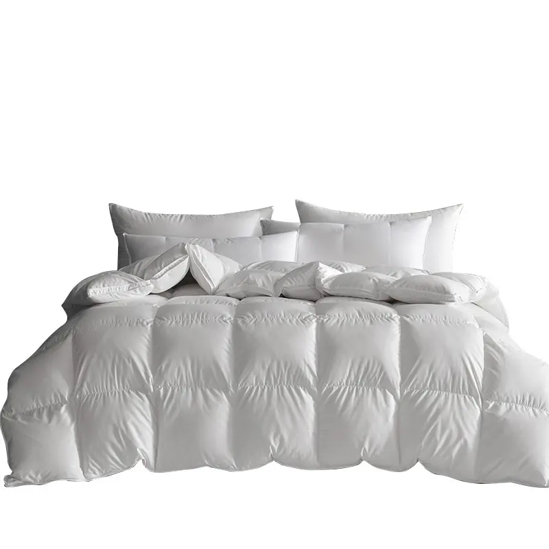 Individuelles Hotel Satin Goose Down-Duvet Betreuungsteil Hotel Appartment 100 % Baumwolle Daunenstoff