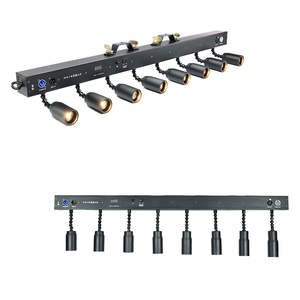 Foco LED DMX inalámbrico de 8 cabezales con zoom, luz blanca cálida de 3500K para <span class=keywords><strong>escenario</strong></span>, Pinspot Beam de alto brillo para discoteca/bar con flight case - Product Image 5