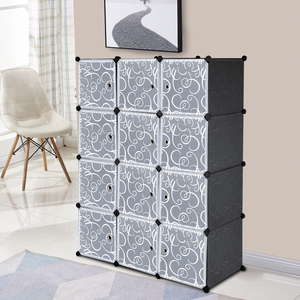 Cubo <span class=keywords><strong>de</strong></span> almacenamiento <span class=keywords><strong>de</strong></span> 12 cubos, organizador <span class=keywords><strong>de</strong></span> armario, estantes <span class=keywords><strong>de</strong></span> almacenamiento, organizador <span class=keywords><strong>de</strong></span> cubos, armario <span class=keywords><strong>de</strong></span> <span class=keywords><strong>plástico</strong></span> DIY <span class=keywords><strong>con</strong></span> <span class=keywords><strong>puertas</strong></span> - Product Image 6
