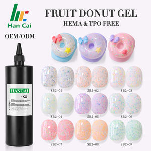 HEMA FREE Nieuwe Fruit-Donut Melkachtige <span class=keywords><strong>Gel</strong></span> <span class=keywords><strong>Polish</strong></span> Private Label Groothandel 1kg Bulk Nagellak <span class=keywords><strong>Gel</strong></span> Nagellak Aangepaste Logo voor Nagels - Product Image 6