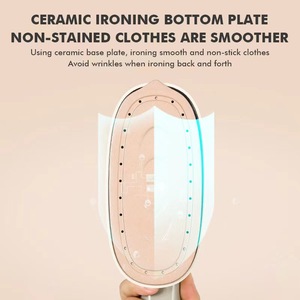 Vaporizador de Ropa Portátil de Mano, Blanco Beige Macaron, 0.8L, Operación Eléctrica y Mecánica, Para el Hogar y Viajes - Product Image 5