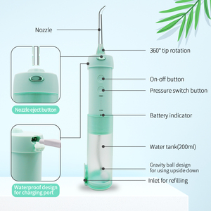 H2ofperte – hydropulseur sans fil Rechargeable, Portable, irrigateur buccal pour <span class=keywords><strong>voyage</strong></span>, maison, nettoyeur <span class=keywords><strong>de</strong></span> dents, jet d'eau dentaire électrique - Product Image 4