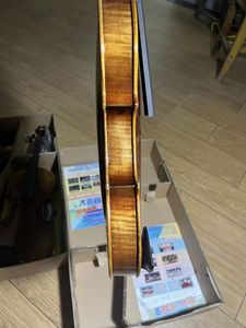 Violon de qualité supérieure de style antique avec des pièces en ébène flammé, niveau étudiant (SMV-11-01-03), fabriqué par un maître luthier - Product Image 4