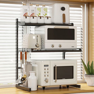 <span class=keywords><strong>Support</strong></span> de rangement rétractable en acier pour cuisine et salle de bain <span class=keywords><strong>support</strong></span> mural pour four de comptoir et micro-ondes cuiseur <span class=keywords><strong>à</strong></span> riz pot porte-épices - Product Image 4