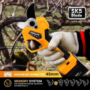 SWANSOFT 45mm <span class=keywords><strong>sécateur</strong></span> <span class=keywords><strong>à</strong></span> <span class=keywords><strong>batterie</strong></span> <span class=keywords><strong>sans</strong></span> <span class=keywords><strong>fil</strong></span> direct fourni en usine ciseaux d'élagage électriques professionnels avec CE - Product Image 6