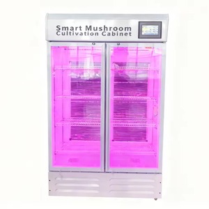 Armoire de culture de champignons intelligente à double porte en alliage <span class=keywords><strong>d</strong></span>'aluminium, système hydroponique multicouche à climat contrôlé pour usage domestique avec Wi-Fi - Product Image 3