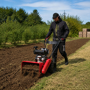 High Efficiency Gasoline Weeder <b>Machine</b> <b>Walk</b> Behind Garden Cultivator Agriculture Tools - Product Image 1