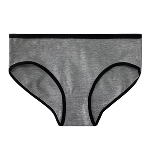 Mutandine da donna sexy e belle, a vita media, in cotone bianco e nero, modello a triangolo, molto vendute. - Product Image 2
