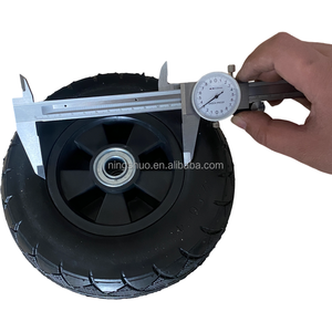 8 pouces 200x60 2.50-4 Roulette en caoutchouc solide <span class=keywords><strong>anti</strong></span>-<span class=keywords><strong>crevaison</strong></span> sans chambre à air Pneus de générateur de roue en caoutchouc - Product Image 3