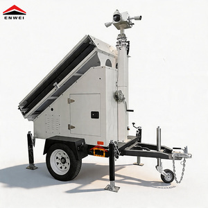 Générateur solaire portable étanche sur remorque avec 3*400W de panneaux monocristallins <span class=keywords><strong>pour</strong></span> chantier de construction en zone isolée - Product Image 4