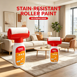 Rodillo de pintura para reparación de paredes blancas, pintura de látex, herramienta de eliminación de manchas para paredes blancas, pasta de reparación de pintura en aerosol para paredes. - Product Image 1