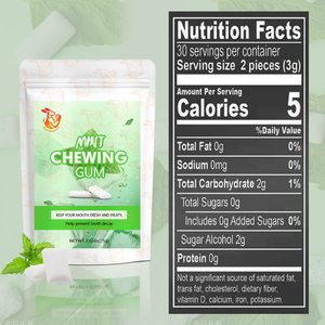 Vente en gros usine : Chewing-gum à la menthe en bandelettes, forme flèche, pour une haleine fraîche, bonbon, friandise, chewing-gum diététique sans sucre - Product Image 6