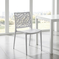 Chaise de salle à manger empilable en plastique PP, colorée, pour bistro et restaurant – Offre spéciale