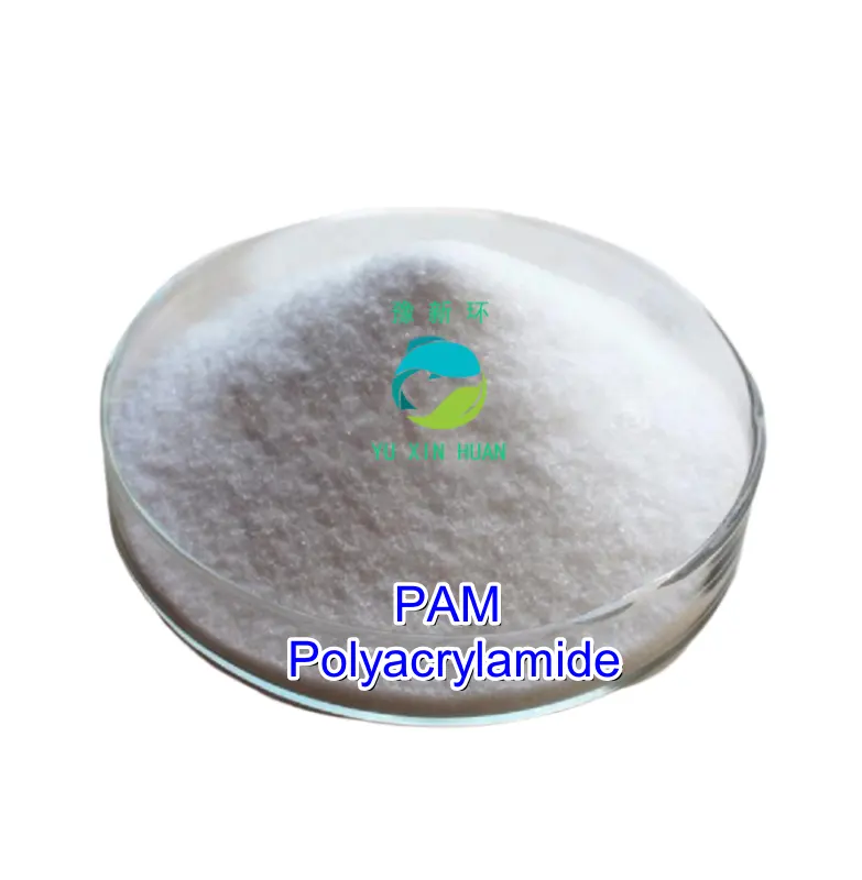 Produsen kimia bubuk putih polimer anionik/kationik/poliakrilamida non-ionik