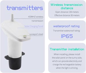 Indicateur de niveau de réservoir d'eau sans fil pour la maison, dispositif de mesure avec compteur ultrasonique - Product Image 4