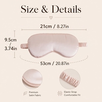 Masque de sommeil en satin personnalisé avec nom, masque pour les yeux avec lettrage en fil pelucheux pour demoiselle d'honneur, cadeau de fête de mariage