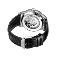 Montre mécanique automatique de qualité Forsining Newset avec logo personnalisé, ciel étoilé, luminescente, pour hommes