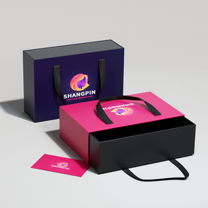 Scatola di alta qualità di lusso piccolo cassetto trasparente in PVC finestra Logo personalizzato in rilievo scatola regalo scorrevole estraibile di alta qualità in rilievo - Product Image 5