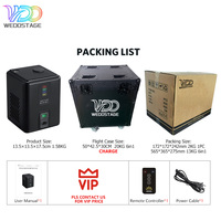 WEDOSATGE EU STOCK 350W Feux d'artifice à étincelles froides sans fil DMX512 avec télécommande pour DJ et effets spéciaux de mariage