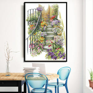 DIY 11CT 14CT 수공예 천 풍경 크로스 스티치 패턴 벽걸이용, 크로스 스티치 자수 키트 바느질 - Product Image 2