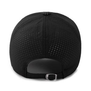 Custom 6-Panel Breathable & <b>Waterproof</b> Baseball <b>Cap</b> with Metal Buckle Unisex Sporty Formal Design Drilled Holes & Mesh Fabric - Product Image 4