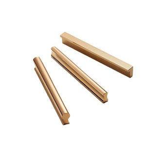 Furniture <b>Handle</b> And Knob H59 <b>Copper</b> Single Hole Rose Gold Modern Cabinet Door Hardware Antirust - Product Image 4