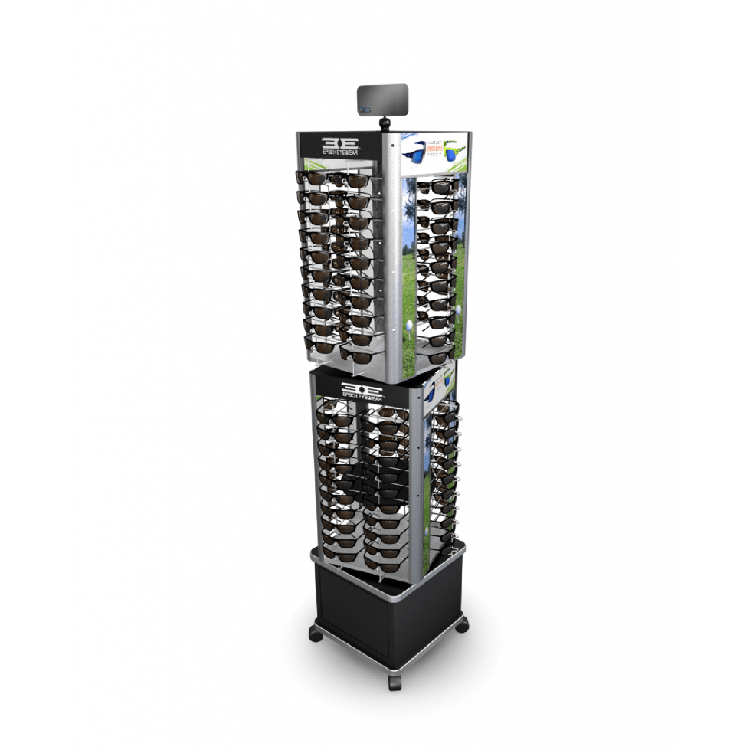 Customized Floorstanding MDF Wooden Display Stands With Shelves and Wheels for Retail Stores — view 5