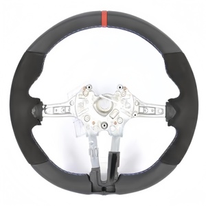 Volante deportivo M con mango de gamuza de cuero negro para <span class=keywords><strong>BMW</strong></span> F10 F30 F31 F32 F20 E92 E60 X6 E71 X5 E70 M3 M4 M5 - Product Image 6