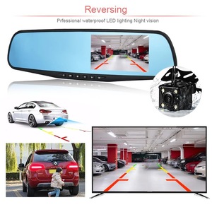 4.19inch 2K TN Screen Dual Front Rear 720P <b>Car</b> Dash Cam Rearview Reverse <b>Mirror</b> DVR for <b>Cars</b> & Vehicles - Product Image 6