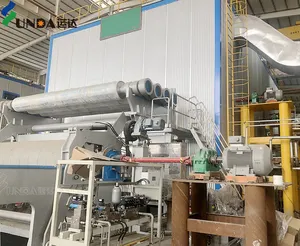 Yunda 100ton China Hersteller OCC Altpapier herstellung Zellstoff Kraft Fluting Wellpappe Test liner Papier maschine für Papierfabrik
