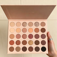 Texture crémeuse lisse facile à appliquer ombre à paupières faible quantité minimale de commande à personnalisé ombre à paupières Nudes and Browns mat neutre palette d'ombres à paupières