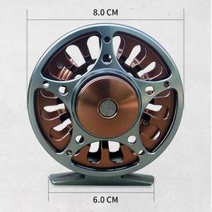 全金属雕刻134克大飞鱼卷轴批发左手湖溪80飞轮纺丝杆卷轴 - Product Image 2