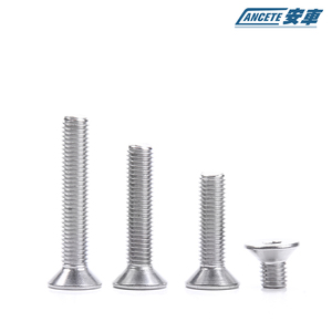 Tornillos de máquina hexagonales de acero inoxidable 304 con zincado, tornillo avellanado DIN7991, rosca estándar, 40 mm, métrico, para maquinaria - Product Image 2