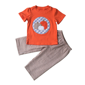 High Quality Cute Applique Two-Pieces Boy's Clothing Sets - Product Image 3