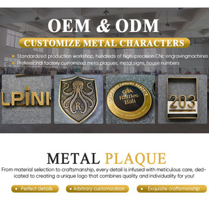 3D khắc đồng thau & nhôm mảng kim loại với tùy chỉnh UV in ấn và linh hoạt hiện đại cứu trợ thiết kế cho các ứng dụng linh hoạt - Product Image 5