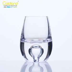 Vaso <span class=keywords><strong>de</strong></span> Whisky/Vodka con Base <span class=keywords><strong>de</strong></span> Burbuja <span class=keywords><strong>de</strong></span> Aire, Estilo Roly-poly, 1oz - Product Image 2