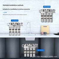 Purificateur d'eau de cuisine à consommation directe, élimine le calcaire et le chlore résiduel, ultrafiltration en cinq étapes, acier inoxydable, 600 GPD