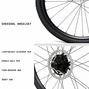 Bicicleta de Montaña con Cuadro de Carbono de 27.5/29 Pulgadas, 12 <span class=keywords><strong>Velocidades</strong></span>, Frenos de Disco Hidráulicos, Horquilla con Suspensión de Aire, Eje Pasante Boost, Bicicleta MTB para Adultos - Product Image 5