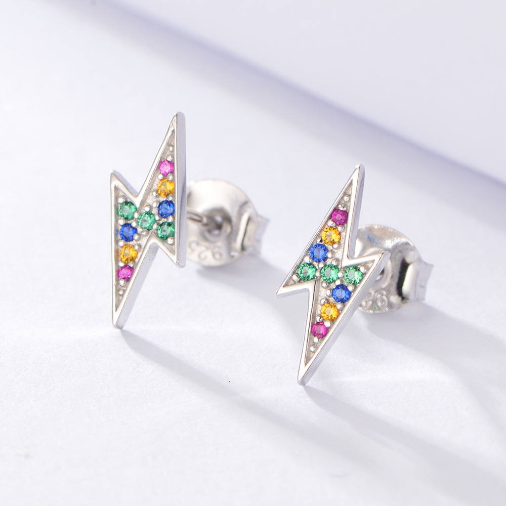 E3114  white gold colorful zircon