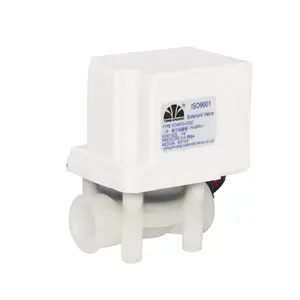 Yongchuang YCWS10-02S RO auto flushing plastic water solenoid valve for domestic ro system dc24v